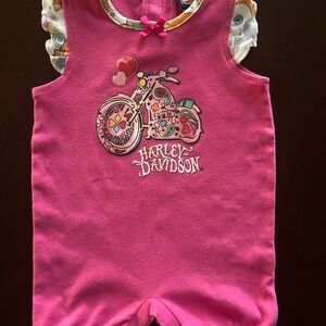 Harley Davidson onesie 6-9 Month
